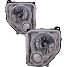 Fits 2008-2012 Jeep Liberty Headlights Headlamps Pair Set New picture