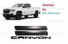 Overlay 3PCS Matte black Door Rear Elevation Canyon Emblems Fit 2021-2022 Canyon picture