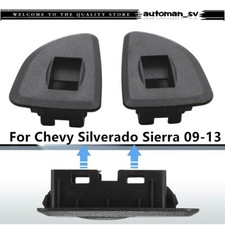For 09-13 Chevy Silverado Sierra Extended Cab Rear Window Switch Bezels Covers picture