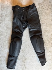 BMW Motorrad Leather Motorcycle Pants Size 50 With Hip And Knee Armor picture