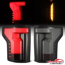 Fit 2015-2020 Ford F150 Black Smoke OEM Rear Brake Parking Red Tail Lights Pair picture