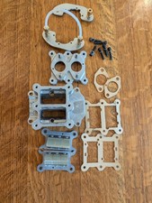 Vintage Kart New Gem V12 Dual Carb Intake Manifold Complete Kit For WestBend 820 picture