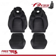 Fit 2012-2016 Mercedes Benz C250 C350 Coupe Front Bottom Top Seat Cover Black picture