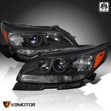 Fits 2013-2015 Chevy Malibu 2016 Chevy Malibu Limited Black Projector Headlights picture