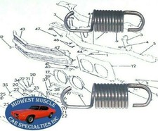 68-81 GM NOS Headlamp Headlight Adjuster Adjusting Bezel Bucket Door 2 Springs L picture