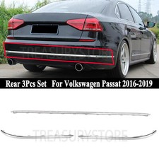 Rear Left Right Center Set Bumper Molding Trim For VW Volkswagen Passat 16-2019 picture
