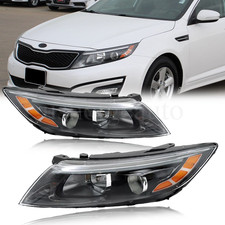 Pair Halogen Headlights Headlamps Assembly For 2014-2015 Kia Optima Left+Right picture