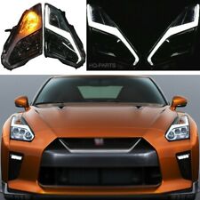 For 09-22 Nissan R35 GTR GT-R USDM & LHD Full LED DRL Headlights Pair LH RH NEW picture