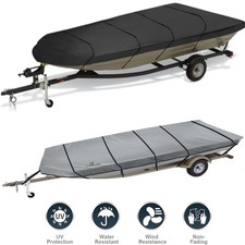12FT-14FT 600D Heavy Duty Trailerable Jon Boat Cover Sun Protection Waterproof picture