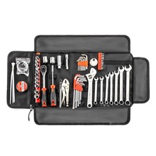 64-Piece Motorcycle Tool Combo Kit with Roll Pouch Bag for Harley Davidson picture