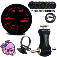 Turbosmart Boost Control Kit Black Tee + 7-color 52mm Boost Gauge + Mount - USA picture