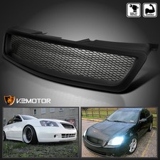 Fits 2005-2006 Altima Matte Black Mesh Style Front Bumper Hood Grille 05-06 picture