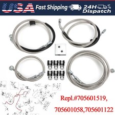 Front Braided Brake Hose Line Assembly for Can-Am 705601519,705601058,705601122 picture