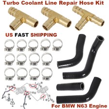 Upgrade Turbo Coolant Line Repair Hose Kit For BMW N63 X5 X6 50iX 550i 650i 750i picture