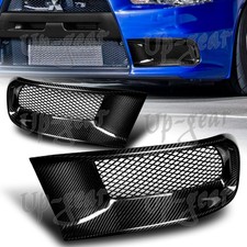 For 08-15 Mitsubishi Lancer EVO 10 Carbon Fiber Front Bumper Air Intake Duct 2PC picture
