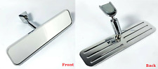 Universal Billet Ball Milled Grooved Interior Rear View Mirror - Hot Rod Custom picture