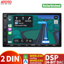 ATOTO F7WE 7in 2DIN Bluetooth Car Stereo GPS Radio Wireless Android Auto/CarPlay picture