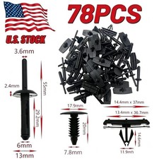 NEW*78PCS Full Fender Flare Hardware Clip Mounting Kit For 07-18 Jeep Wrangler picture