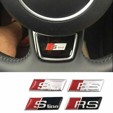 1X RS Sline Steering Wheel 3D Sticker Badge For Audi A1 A3 A4 A5 A6 A7 Q3 Q5 Q7 picture