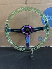 350mm Deep Dish Steering Wheel - Fit 6 hole Hub Like Vertex Nardi NRG Grip picture