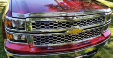 Chrome Aeroskin Hood Protector Bug Shield Deflector for 2014-2015 Silverado 1500 picture