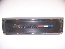 1966 PLYMOUTH SATELLITE REAR SEAT TRIM SHROUD & EMBLEM OEM #2656361 picture