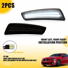Pair Front Bumper White LED Side Marker Lights Lamps For Pontiac G8 GT GXP 08-09 picture