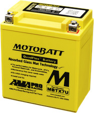 MotoBatt MBTX7U 8Ah 115 CCA AGM Powersports Battery replaces YTX7L YTX7L-BS picture