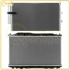 Aluminum Radiator & AC Condenser Cooling Kit For 06-11 Acura CSX Honda Civic picture