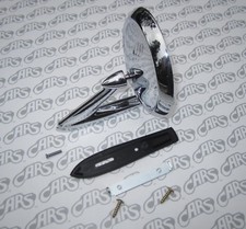 1961-1963 Buick Chrome Outside Rear View Mirror Kit. Tri-Shield w/ Flat Gasket picture