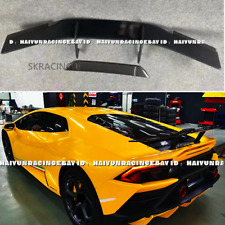 For Lamborghini Huracan LP610 Carbon Fiber GT Style Rear Trunk Spoiler Lip Wing picture