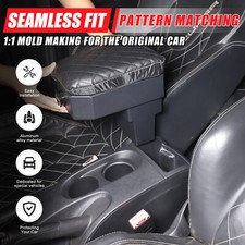For Seat Leon MK2 2008-2012 Alloy Car Center Control Armrest Safety Box W Lock picture