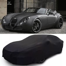 Car Cover Outdoor Stain Stretch Waterproof Protector For Wiesmann GT w/Bag Black picture