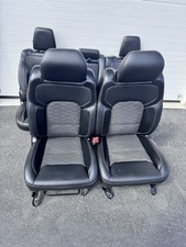 19-24 Dodge Ram 1500 Black Vinyl Cloth Seats Front & Rear Crew Cab picture