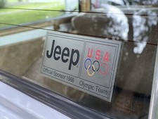 Jeep Official Sponsor of 1988 Olympics Team Window Decal Sticker Grand Wagoneer picture