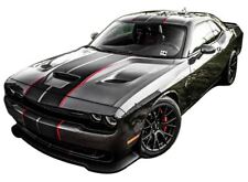 Dual stripes For Dodge Challenger racing rally Decal redline RT widebody Hellcat picture