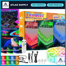 65.6FT Waterproof LED Boat Lights Strip, Multicolor RGB Marine Lighting, APP & R picture