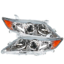Left&Right Headlights For 2010-2011 Toyota Camry Sedan Chrome Clear Reflector picture