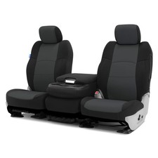 Coverking Neosupreme 2nd Row Black & Charcoal Custom Seat Covers picture