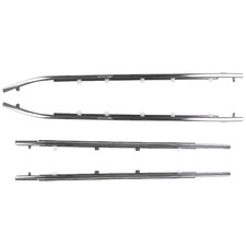 4PCS Chrome Door Belt Molding Weatherstrip Seal For Honda Odyssey 2011-2017 picture