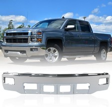 For 2014-2015 Chevy Silverado 1500 Steel Front Bumper Face Bar W/ Fog Hole picture