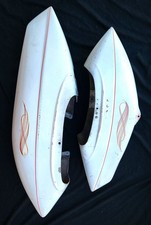 Vtg 1970s Cessna 150 Airplane Wheel Fairings Pants Or Covers Front & 1 Rear  picture