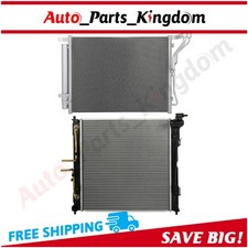 For 2011 2012 2013-2015 Kia Optima Aluminum Radiator & AC Condenser picture