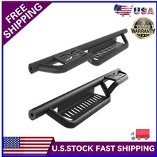 Pair Running Boards for 97-2006 Jeep Wrangler TJ 2Dr Side Steps Nerf Bars Black picture