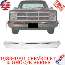 Bumper Front Chrome For 1983-1991 GMC Chevrolet C/K Series Pickup picture