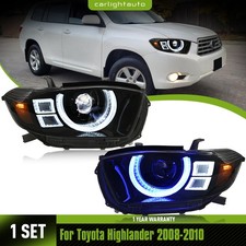 Pair Upgraded LED Headlight For Toyota Highlander 2008-2010 Head Lamps Assembly picture