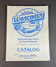 Vintage Wescott's Auto Restyling 1990 Reproduction Parts for Ford Catalog #112 picture
