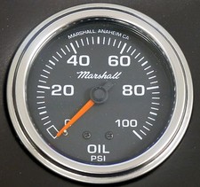 Marshall Comp II 3013 Mecanical Oil Pressure Gauge 2 5/8
