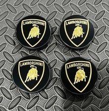 4x Lamborghini OEM Gallardo Huracan Aventador Murcielago Wheel Cap Set 470601147 picture