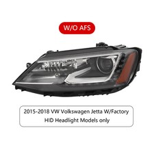 Headlight For 2015-2018 VW Jetta Xenon/HID Headlamp w/LED DRL Left Driver Side picture